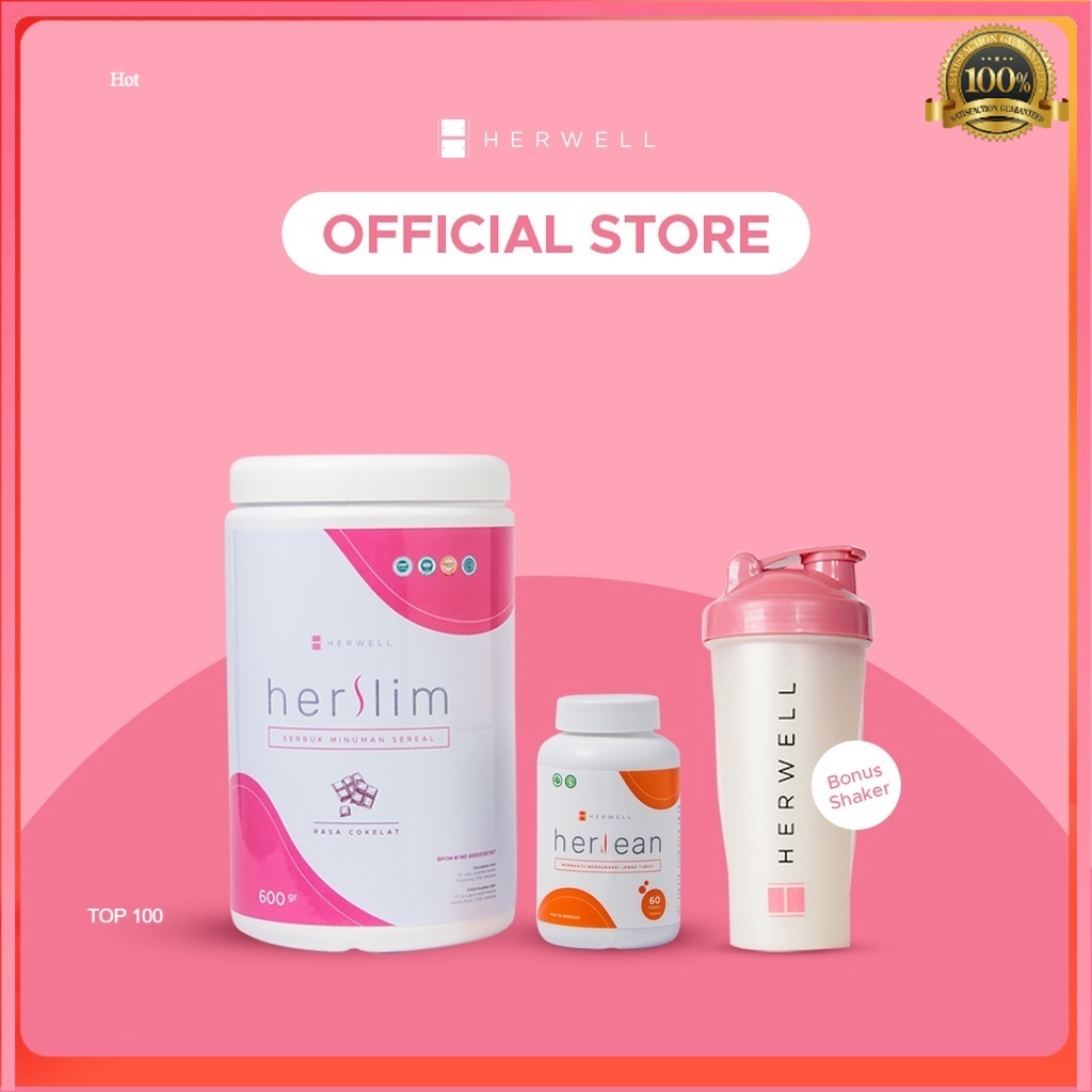 Paket Awet Kenyang Herslim Susu diet + Herlean  Herwel BPOM HALAL ORIGINAL ORI OFFICIAL STORE Herwell ASLI