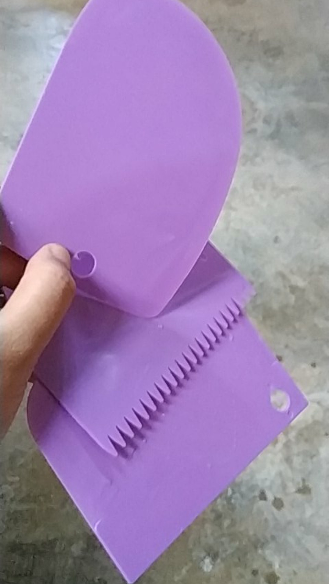 3pcs/set Scraper Dengan Gerigi Asimetris Untuk Penghias Buttercream / Icing Kue