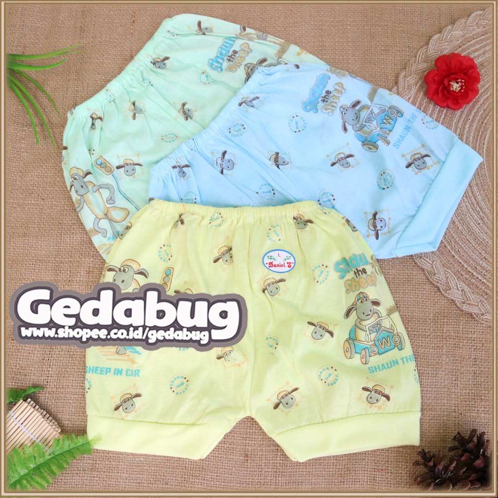 6 Pcs - Celana Anak Daniel Warna Pendek / Celana Anak Motif Print Jumbo | Gedabug