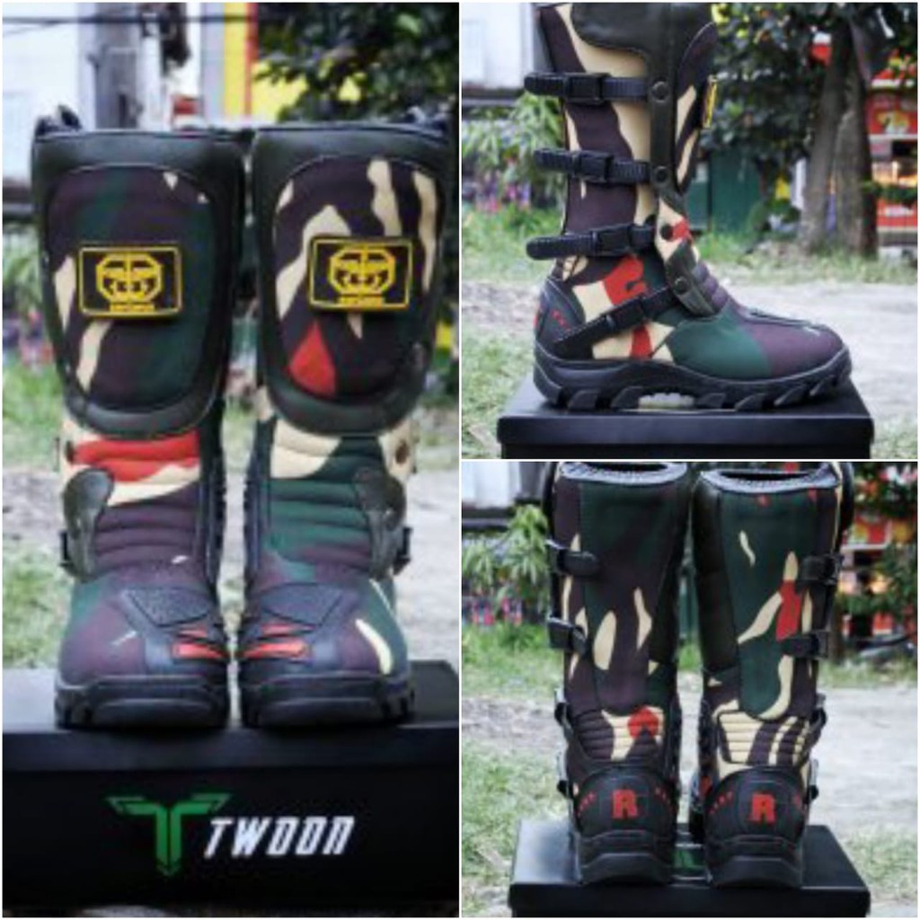 SEPATU BOOTS CROSS ANTI AIR/SEPATU TRAIL LORENG TNI/ SEPATU TWOON ARMY