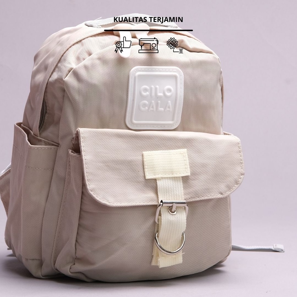 fooboo - tas ransel backpack mini model korea dengan bahan tebal anti air