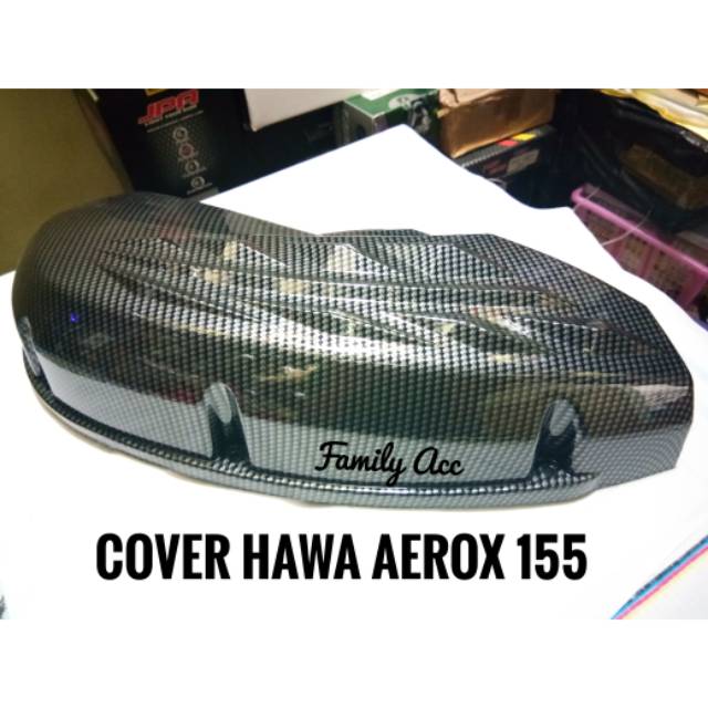 Cover/ Cover Tutup Filter Udara/ Hawa Carbon Yamaha Aerox 155 n Lexi Nemo