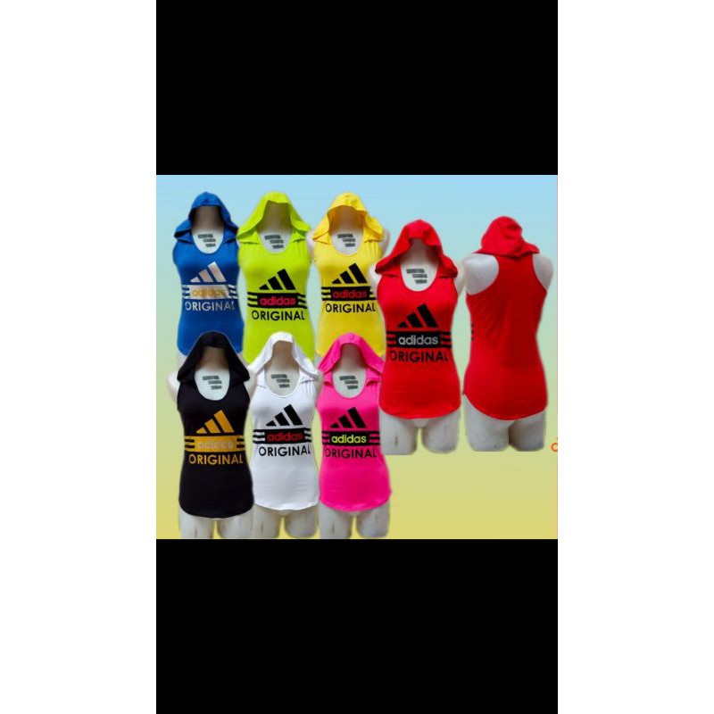 tanktop senam adidas hoodee