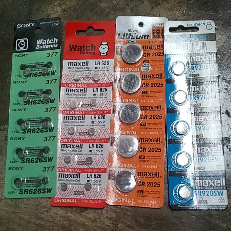 Baterai jam tangan/Lembar ori Sony 377.626.2025.920.SW