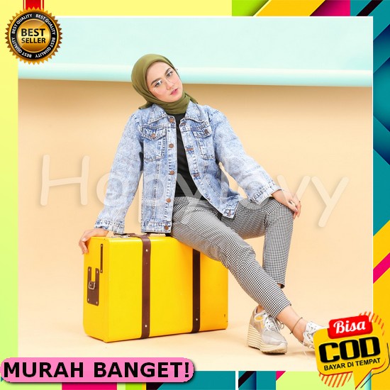 Jacket Jeans Wanita Biondy Denim Jaket Lepis Wanita Jaket Cewe Cewek Jaket Murah Terbaru Levis Hopyl