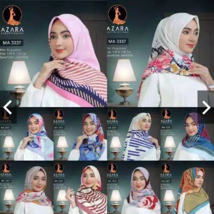 Jilbab Segiempat Motif POLYCOTTON katun jilbab Segi empat murah jogja grosir Segi4 Promo