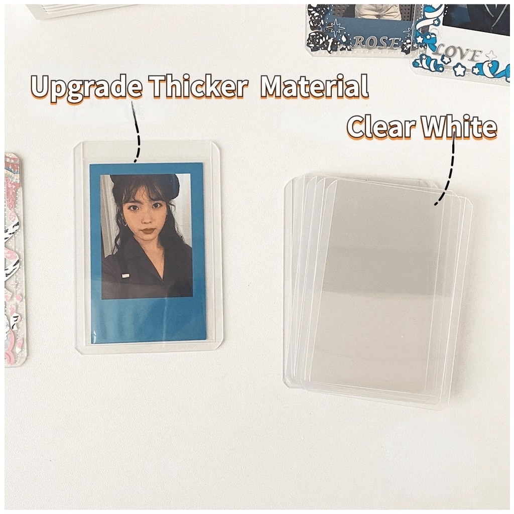 B8 Hard Case Holder Kartu Foto Toploader KPOP Idol Bahan PC DIY