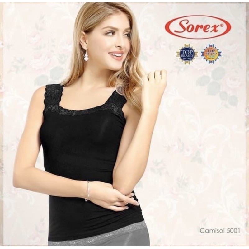 Tanktop / Camisol Perempuan SOREX 5001 Bahan Katun Viscose Freesize