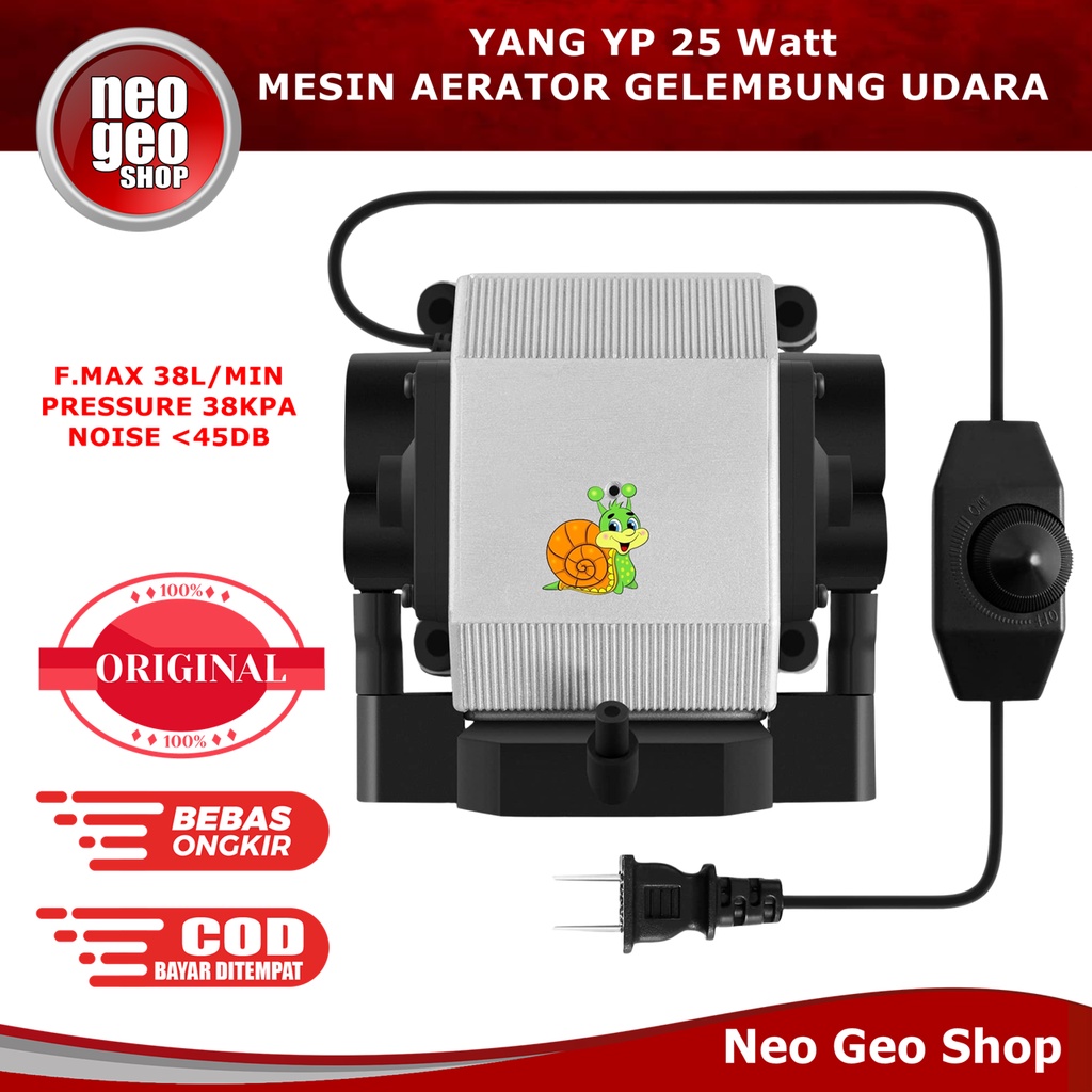 YANG YP 25 watt yp25w 25w aerator mesin gelembung udara kolam aquarium