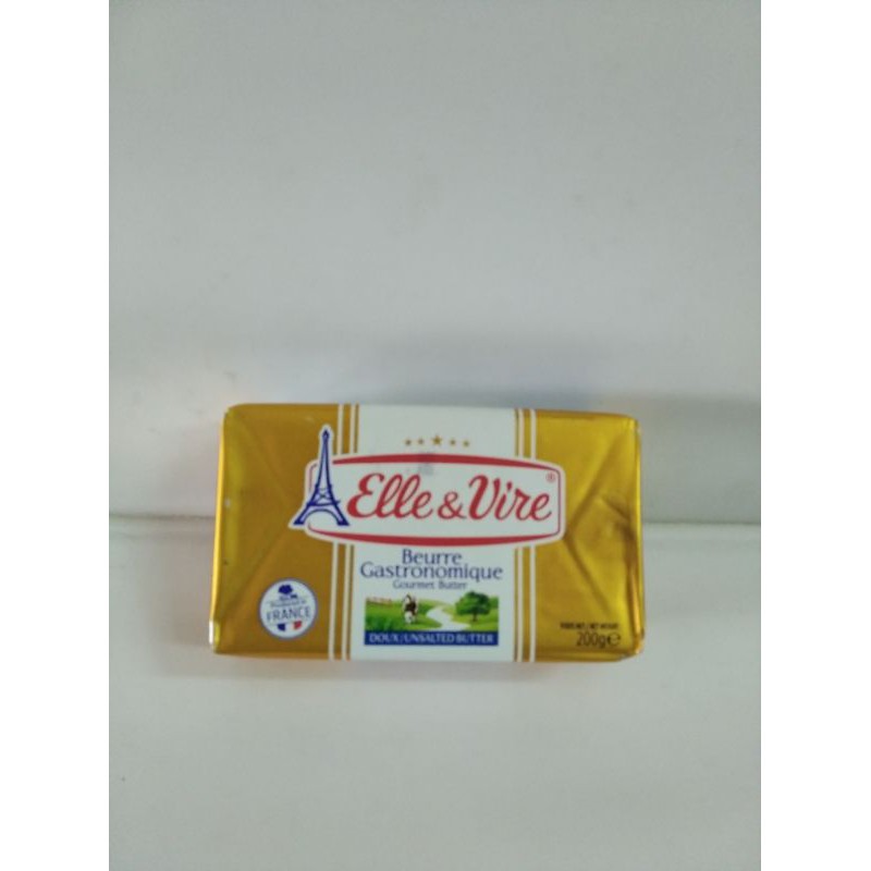 

Butter Elle & vire unsalted dan salted 200gram