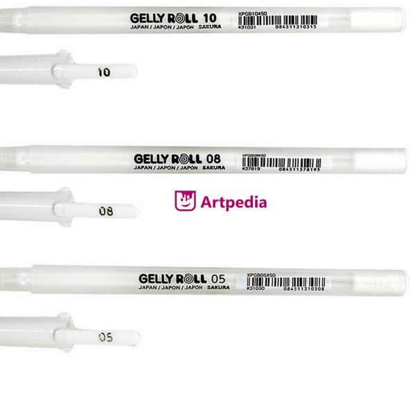 

❇ Sakura Gelly Roll Ink Pen White Set 3 (White Pen) ✳