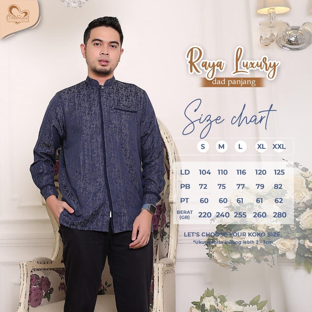 Salvina Hijab Sarimbit Koko Raya Luxury Quality Premium Syari'i - Couple Ayah Anak - Koko Anak