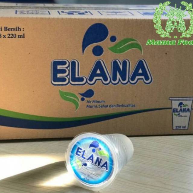 

Air Minum ELANA 220ml Kemasan Mineral 1 Dus Isi 48 Cup Gelas Kecil Harga Agen