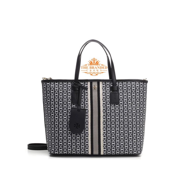 Tas Tory Burch 53304 Gemini Link Canvas Small Tote