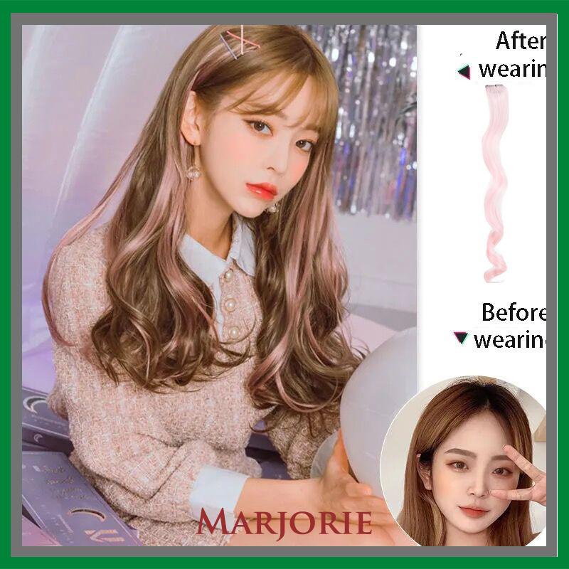 50cm Wig / Rambut Palsu Model Wanita Korea Manis Gelombang Panjang Aksesoris Mode-MJD