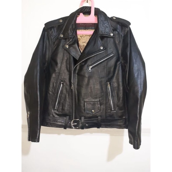 JAKET KULIT PRIA MODEL RAMONES SECOND