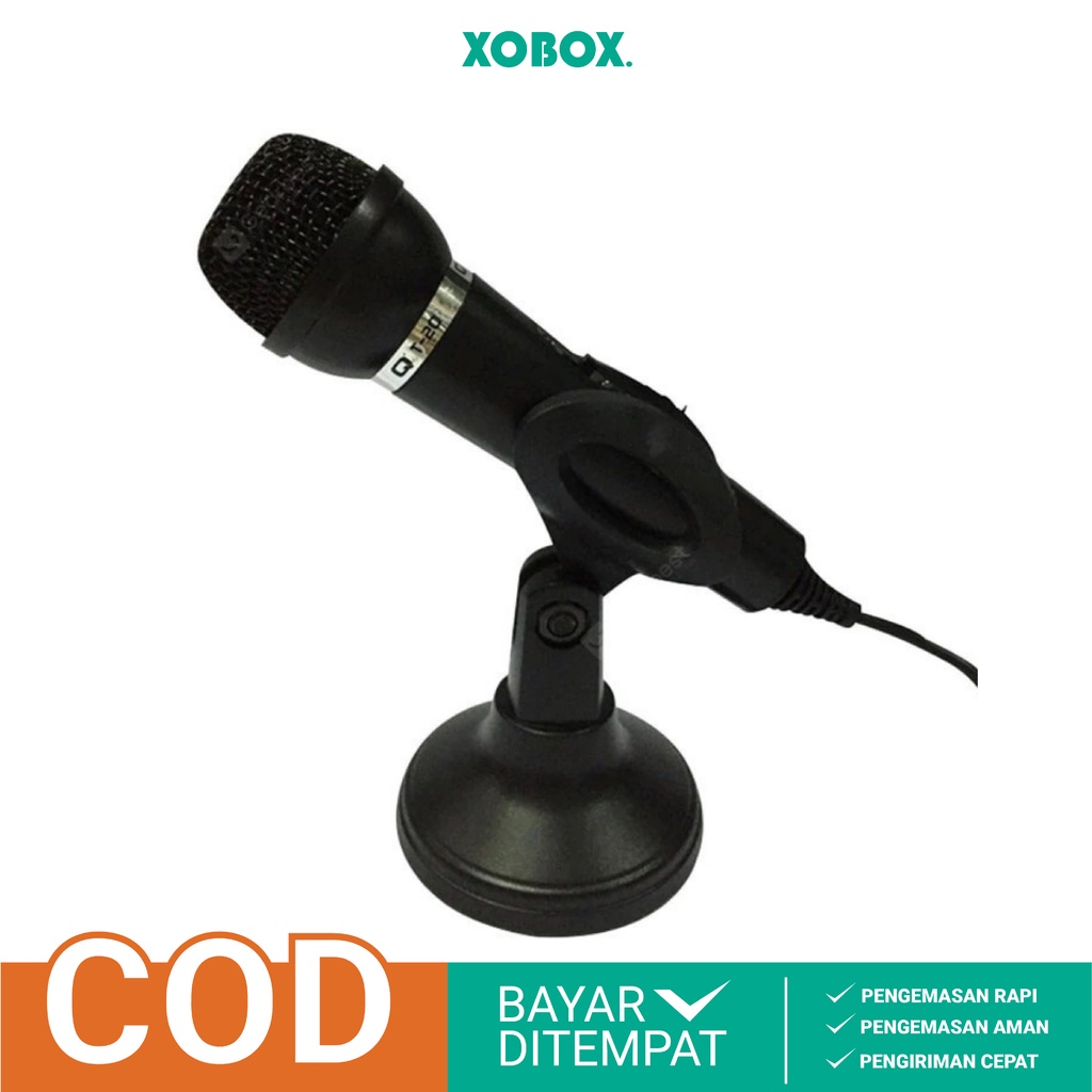 XOBOX - Microphone Komputer T-20 Flexible Dan Suara Jernih