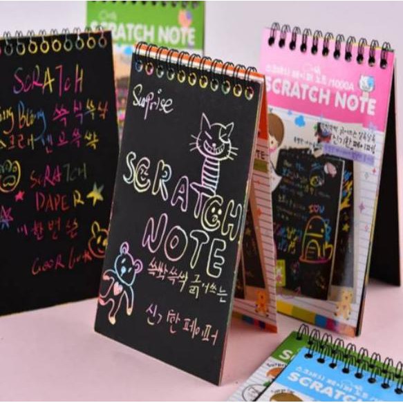 

mgu-753 BUKU GAMBAR MAGIC RAINBOW SCRATCH COLORFUL PAPER NOTE MENGGAMBAR SERU MAGIC BOOK BAGUS MURA