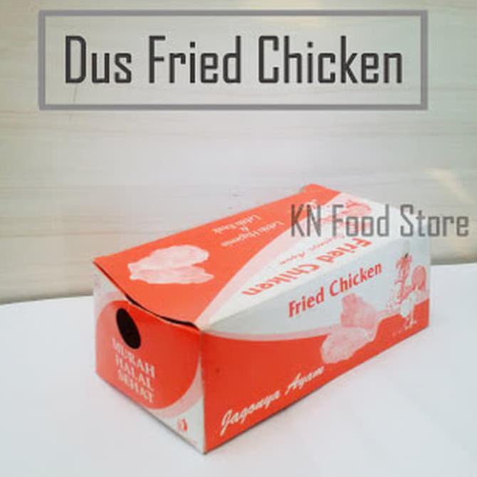 

Ready Stock Kemasan Dus Fried Chicken 100 Pcs - Box Kardus Ayam Fried Chicken