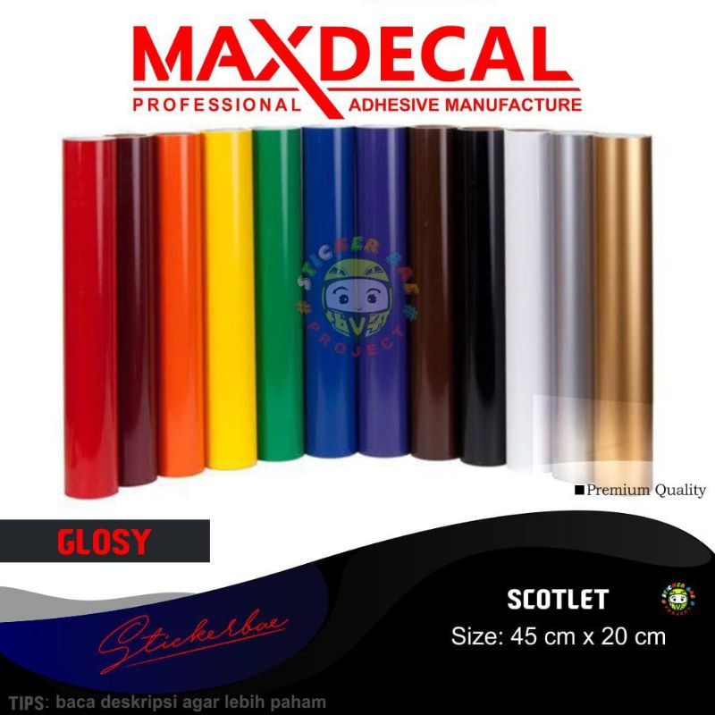 skotlet maxdecal glossy scotlite motor mobil