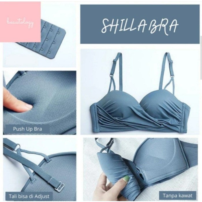 Shilla bra Original push up bra memory bh seamless tanpa kawat