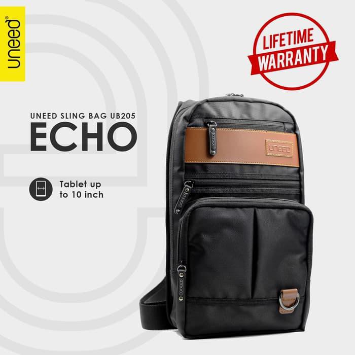 Uneed ECHO 1 Tas Selempang Pria / Tas Sling Bag Pria - UB205 - Black