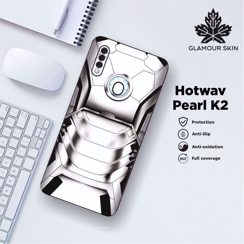 *(Dapat2PCS)* HOTWAV PEARL K2 Garskin Case/Stiker Protector Motif IRONMAN