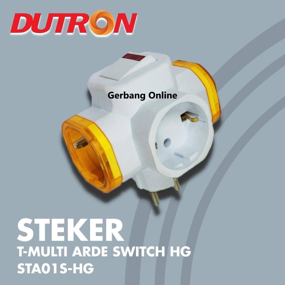 Steker T On Off Arde Dutron Colokan Cabang 3 Cagak DV-STA-01S-HG