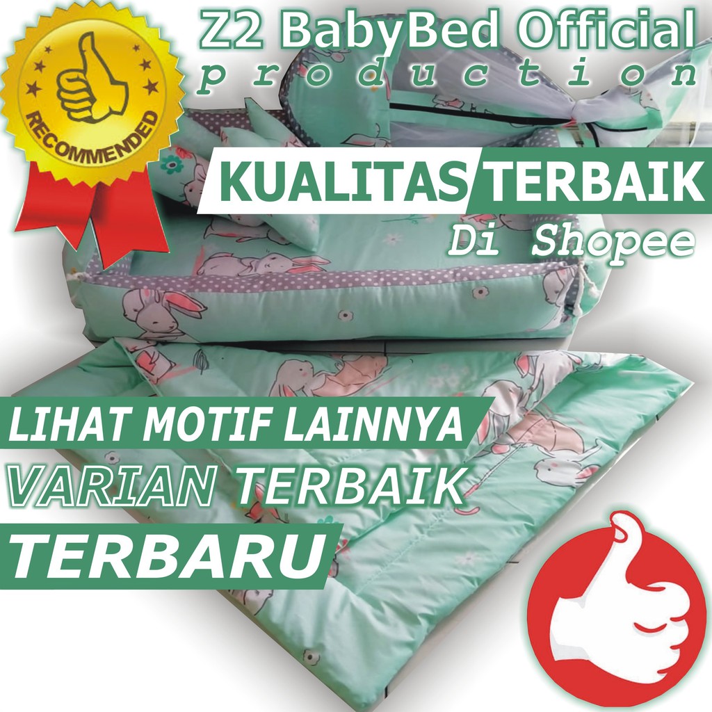 BEST-SELLER Kasur Bayi Kelambu dan-Bedcover Motif Archery x Polkadot-navy CBNK 029 PLUS NON FURING