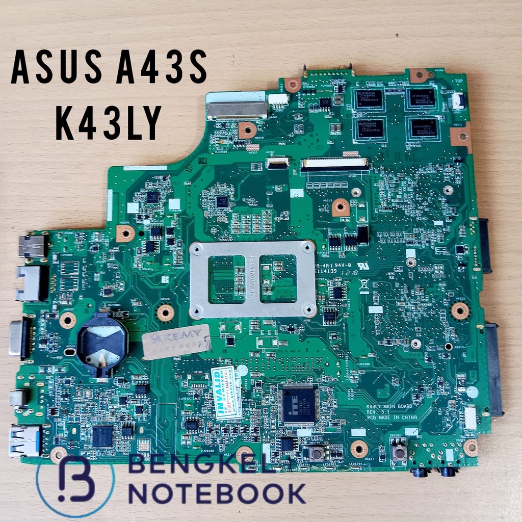 Motherboard Asus A43S K43L X44H X44C U43F A44H VGA AMD REV 3.1