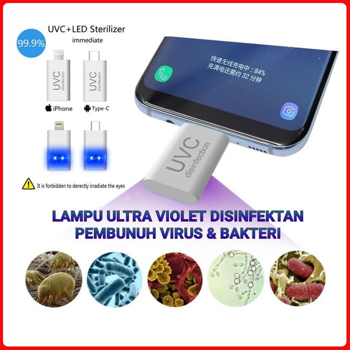 Lampu Led USB UVC Sterilizer Anti Virus Bakteri