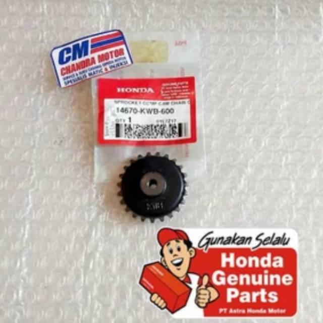 Gear gigi pompa oli rem absolute Revo fi Blade 110 Asli HONDA AHM 14670-KWB-600