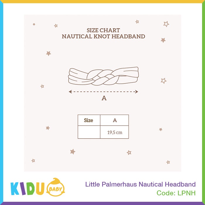 Little Palmerhaus Nautical Headband  Aksesoris Anak Perempuan Bandana Rambut Bayi Kidu Baby