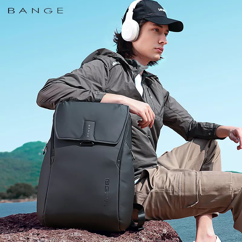 BG2581 Tas Bange Pria Cowok Ransel Backpack Laptop Bag 15.6 Import