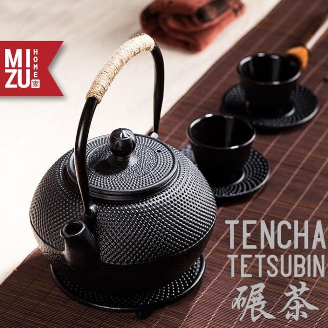 MIZU TENCHA Tetsubin Japanese Style Cast Iron Teapot Teko Teh Besi