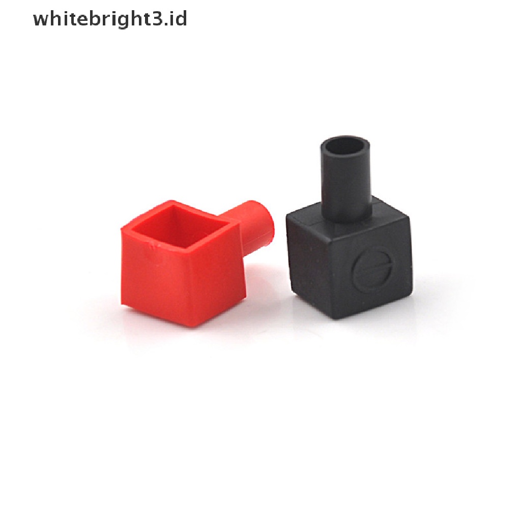 (whitebright3.id) 2pcs Cover Terminal Aki Motor Bahan Karet