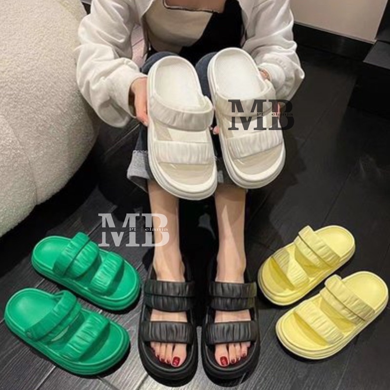 BALANCE BRESLIN NEXAS SANDAL JELLY WANITA DEWASA SLOP BAN DUA SIMPLE 1988