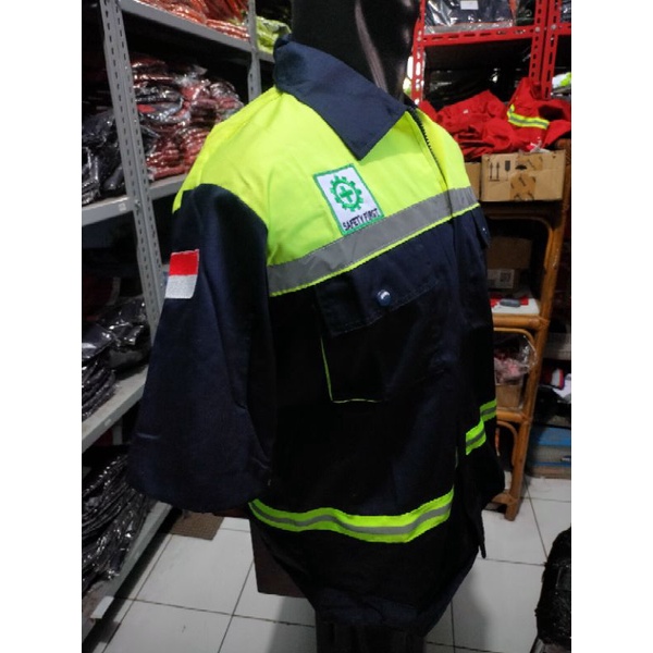 SERAGAM SAFETY LENGAN PENDEK NAVY STABILO