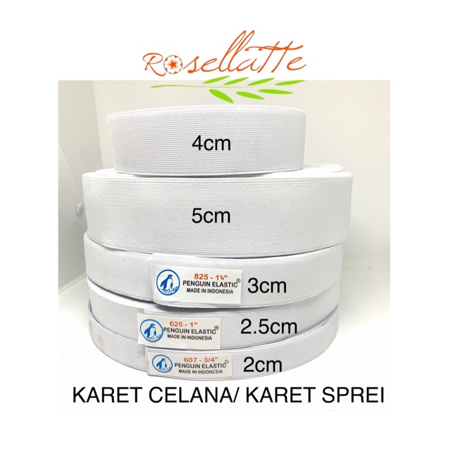 KARET CELANA PENGUIN KARET SPREI meteran