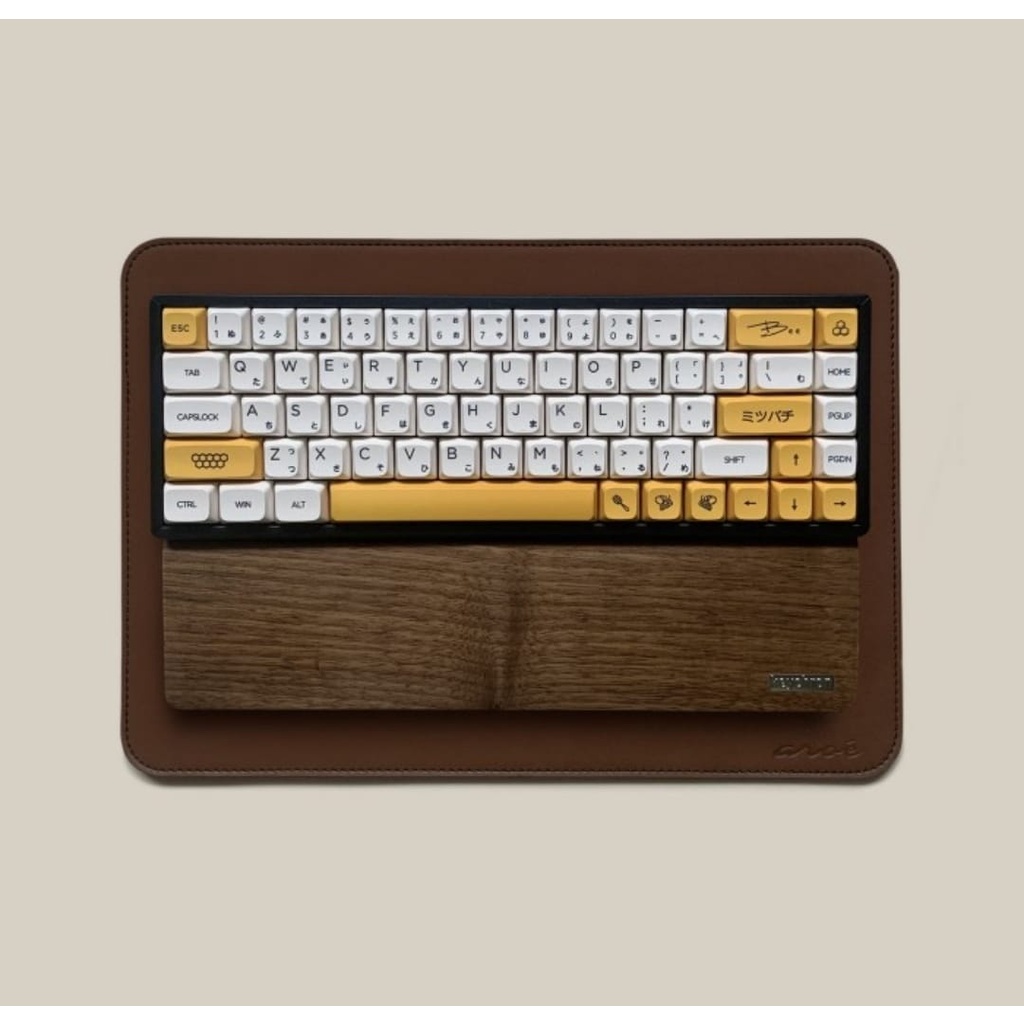 Alas Keyboard Mouse Kulit Sintetis / Leather Mouse Pad Komputer