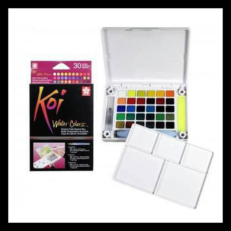 

BARU SAKURA KOI WATERCOLOR POCKET 30CLR PERALATAN MELUKIS MURAH MERIAH