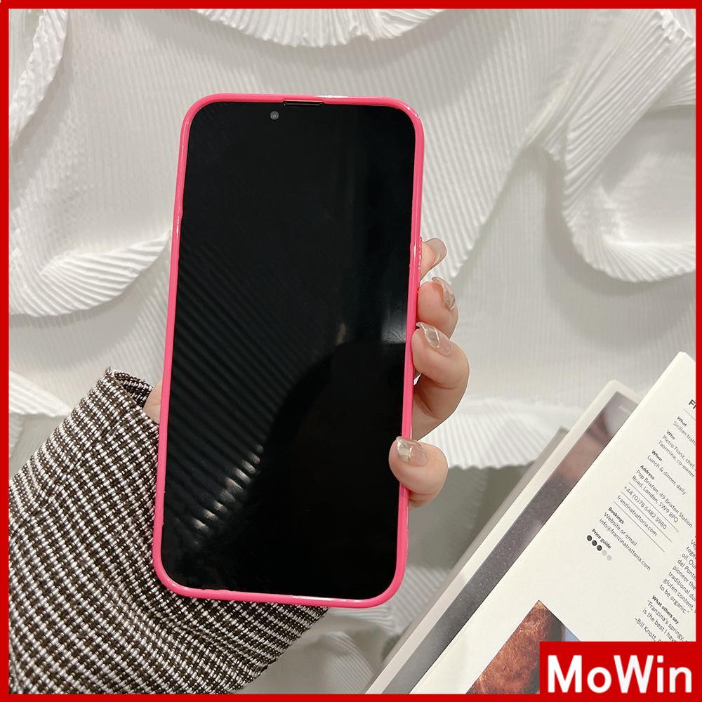 For iPhone 14 Pro Max iPhone Case TPU Soft Case Glossy Pink Candy Case Shockproof Protection Camera Cartoon Cute Compatible For iPhone 13 Pro Max 12 Pro Max 11 7plus xr xs max