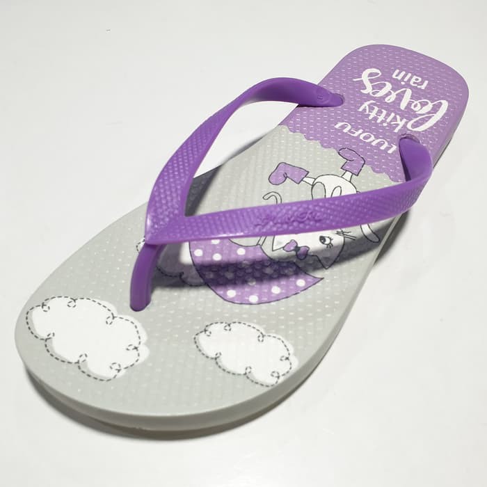 jelly sandal jepit luofu sendal wanita karet import F1159C67W