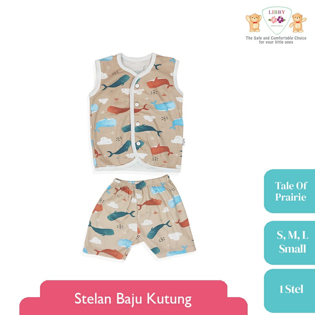 Libby Stelan Baju Kutung Kancing Depan Celana Pendek - Tale Of Prairie Series (isi 3 Pcs)