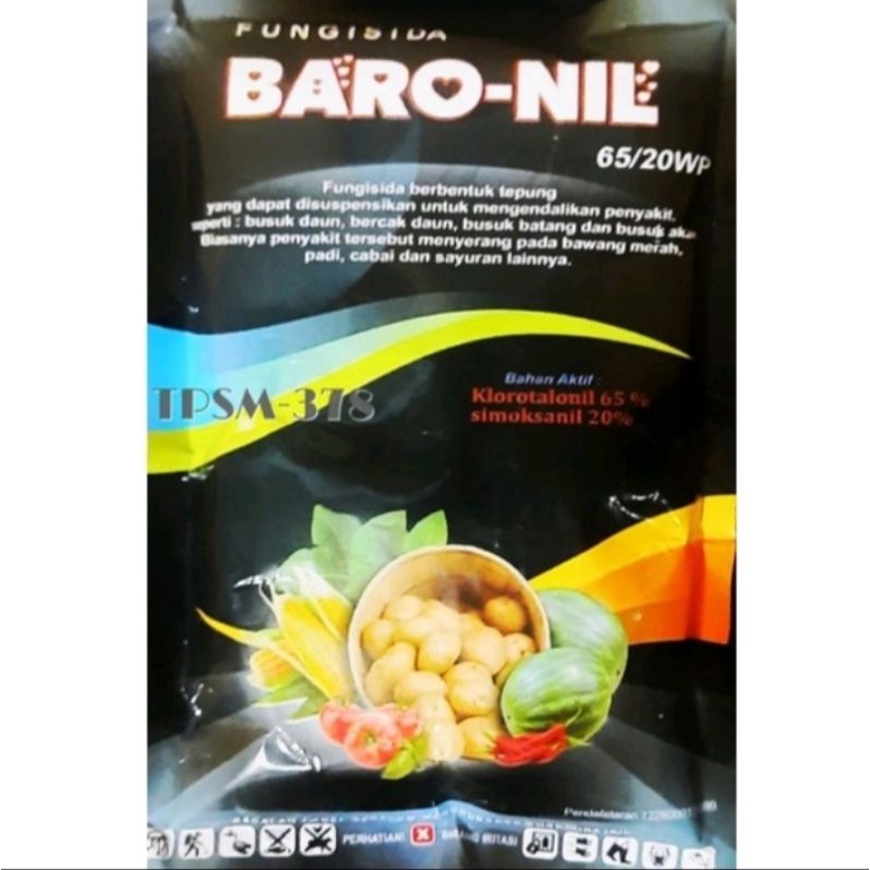 Fungisida BARO-NIL KLOROTALONIL DAN SIMOKSANIL 65/20 WP netto 500 gram