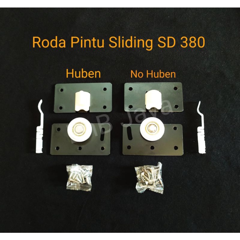 Roda Rel Pintu Sliding SD 380 Huben dan SD 380 No Huben