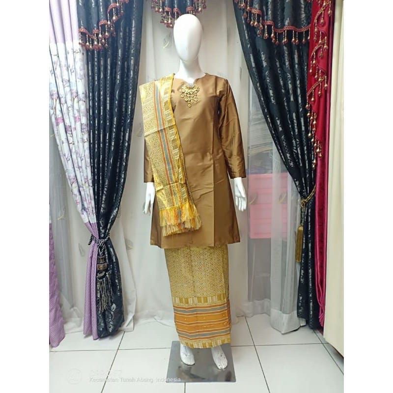 BAJU KURUNG SONGKET SELENDANG/KEBAYA KURUNG SONGKET/BAJU KURUNG SITI NURBAYA/SET KEBAYA KURUNG SONGKET/SET KEBAYA KURUNG/SET BAJU KEBAYA-3