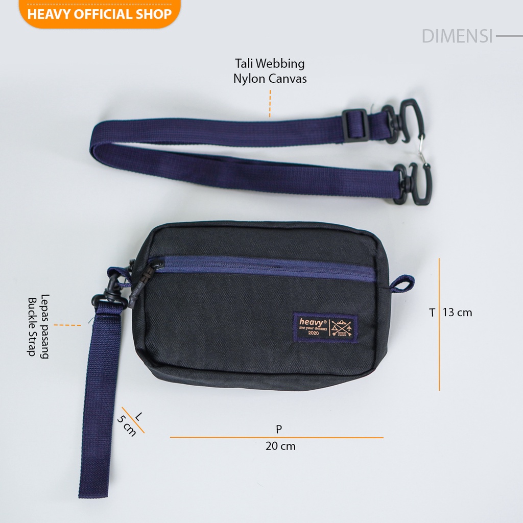 Heavy Official Shop - Hand Bag Sling Bag Heavy Original - Clutch Bag - Tas Selempang Pria