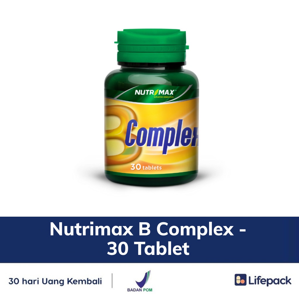 Jual Nutrimax B Complex - 30 Tablet - Suplemen Otak, Saraf, Imunitas ...