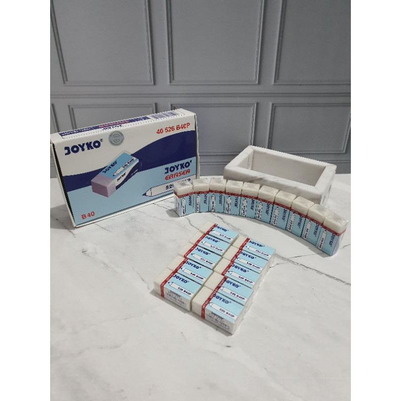 (10pcs) penghapus joyko kecil/hapusan joyko/stip joyko kecil-Putih JOYKO